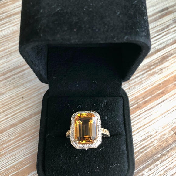Citrine Diamond ring!!! - Picture 5 of 6